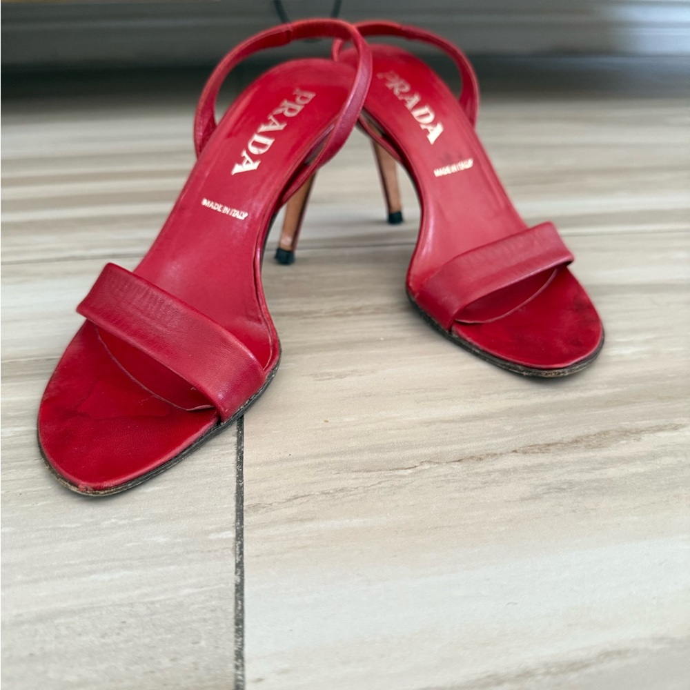 Prada Women's Red Heels